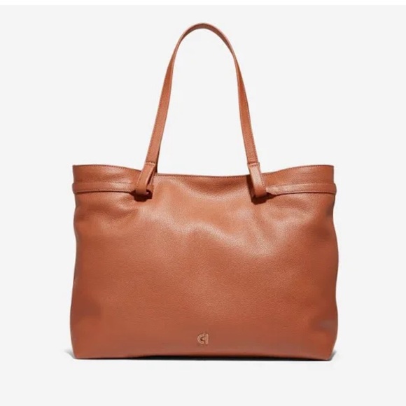 Cole Haan Dark Brown Leather Tote 👜 - Picture 1 of 9